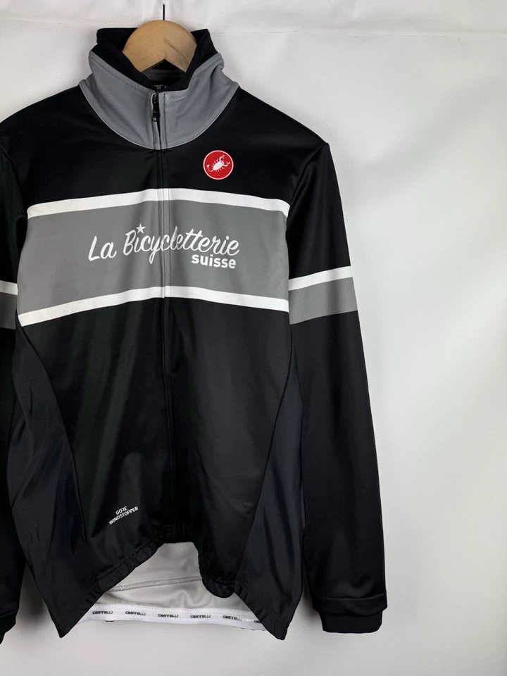 Chaqueta cortavientos de ciclismo Castelli Servizio Corsa Gore Windstopper para hombre talla 2XL Foto 3 de 4