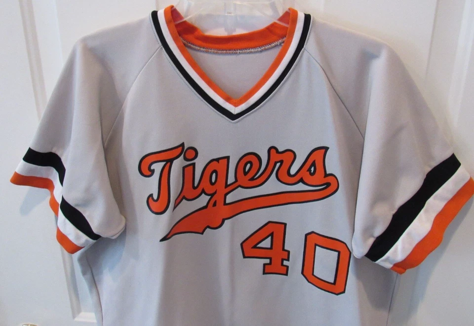 Винтажный 1980-е Detroit Tigers бейсбольная футболка песок вязаный MLB мужчин XL кружка лот VGC - Изображение 2 из 4