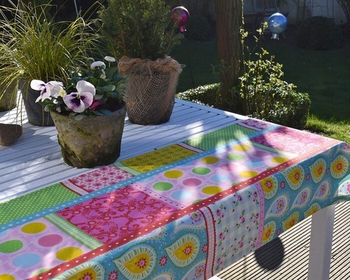 Provence Cotton Table Runner 50X150 Cm Colorful With Flower Patterns From France - Picture 3 of 6