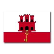 Gibraltar Flag Car Magnet Decal - 4 x 6 Heavy Duty for Car Truck SUV