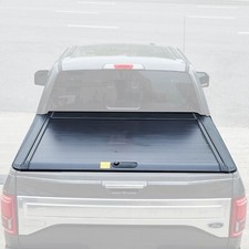 5.5ft Aluminum Retractable Roll-up Hard Tonneau Bed Cover For Ford F-150 2015-25