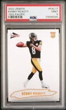 2022 Panini Zenith Kenny Pickett 1992 Pacific Rookie Silver Prizm #PAC-17 PSA 9