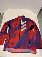 Adidas AGR Windbreaker Jacket HJ7620 Blue Red...