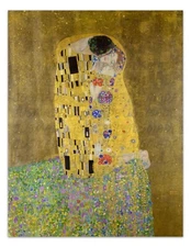 Gustav Klimt THE KISS 1907 Vintage Painting 17x22" Premium Art Print