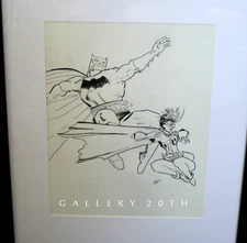 💥AMAZING FRANK MILLER DARK KNIGHT ORIG BATMAN COMIC ART TRIBUTE SIGNED FRAMED💥