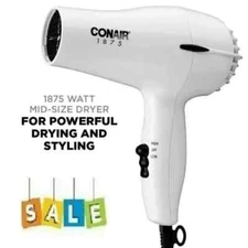 Conair Hair Dryer Blower 1875W Heat Professional Fan Styler Dry 2 Heat/Speed
