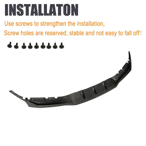Spoiler in carbonio labbro spoiler anteriore diffusore attacco anteriore per BMW SERIE 5 F90 M5 2018-20 - Foto 10 di 12