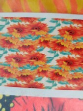 Bright Orange Daisy Throw Blanket 50" X 60"