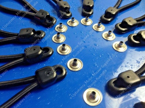 Bunji Loops - 110mm - 10 Pack - Bungee Tonneau Ute Marine Repair Loop - Picture 2 of 4