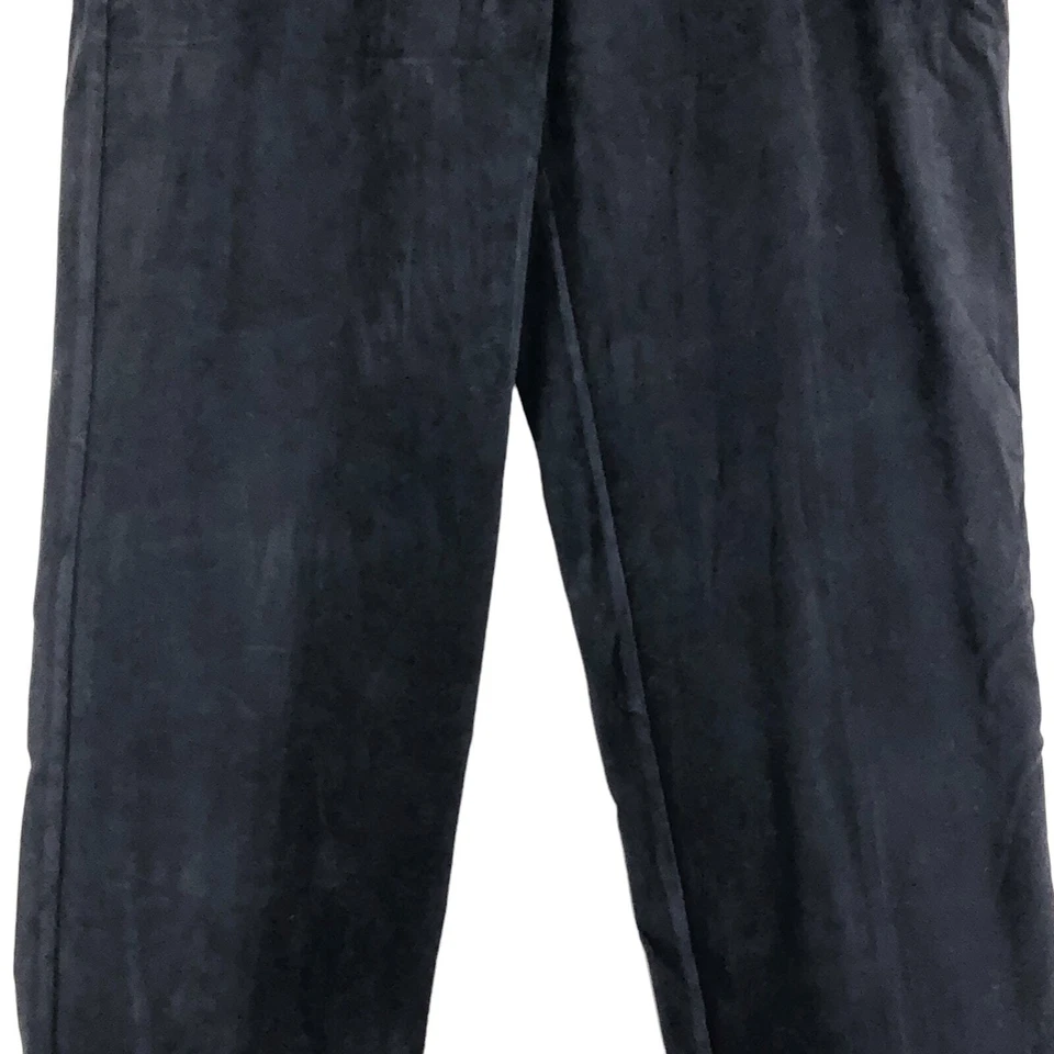 Pantalones elásticos de pierna recta de terciopelo negro talla 10 Marisa Christina para mujer PEQUEÑO DEFECTO Foto 3 de 4