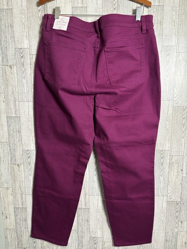 Talbots Damen Petite Slim Ankle Jeans Curvy Lila Größe 12 Neu mit Etikett - Bild 3 von 4