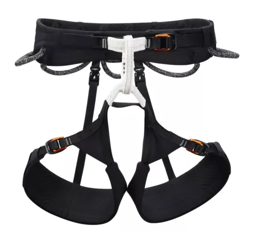 Petzl AQUILA Sit Sportgeschirr Klettern Bergsteigen Fitnessstudio (L - schwarz)
