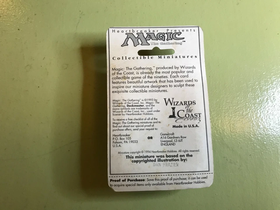 WotC Heartbreaker MAGIC miniature MAHAMOTI DJINN #9124 genie metal lamp '94 d&d! - Image 3 of 4