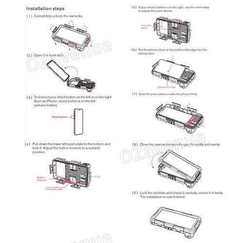 Universal Waterproof Case Bag IPX8 For Phone Pouch Case Dry Bag Luminous Summer - Picture 11 of 13