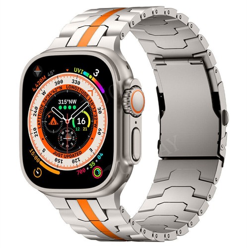 Luxury Titanium Metal Strap Band For Apple Watch Ultra 2 Series 10 9 8 7 6 5 SE - Picture 9 of 82