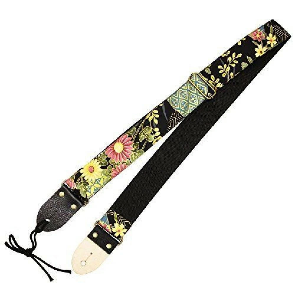 ARIA Guitar Strap Traditional Flower Pattern SPS 2000Wc 850 1500mm
