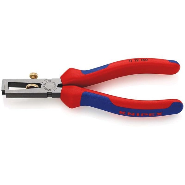 Knipex 11 12 160 Abisolierzange Poliert Mit Mehrkomponenten-HüLlen 160 Mm-image