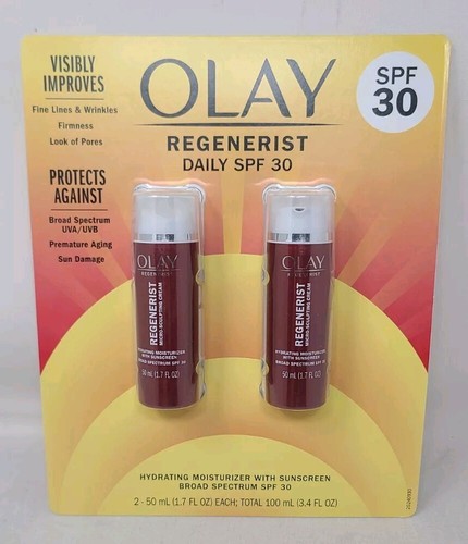 Olay Regenerist Facial Daily SPF 30 Micro-Sculpting Cream 2-1.7 Oz Exp 11-25
