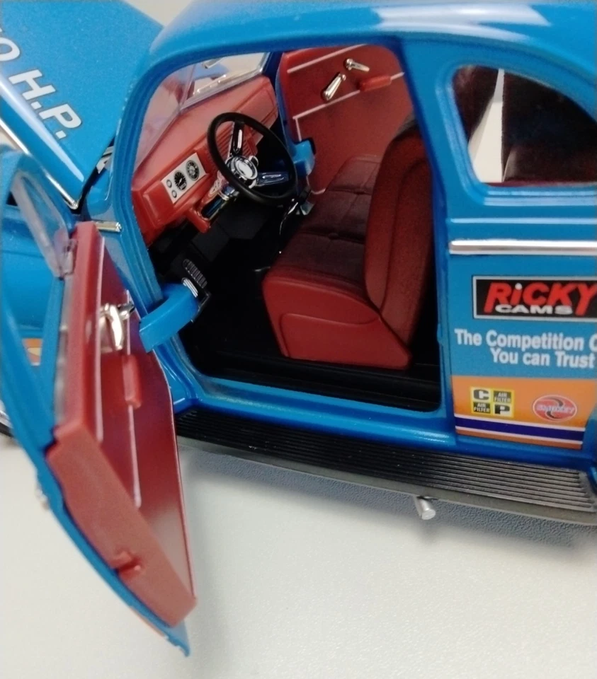 Plymouth Pro Street 1941 diecast escala 1:18 azul #39 edición limitada Road Champ Foto 4 de 4