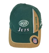 Puma Pro Line NF New York JetsCap Hat Green Gold Strap Back flawed