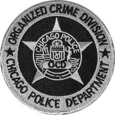 CHICAGO POLICE ROUND PATCH: Organized Crime Division