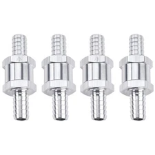4x 10mm 3/8" Fuel Line Non-Return One Way Air Fuel Oil Check Valve Diesel Gas