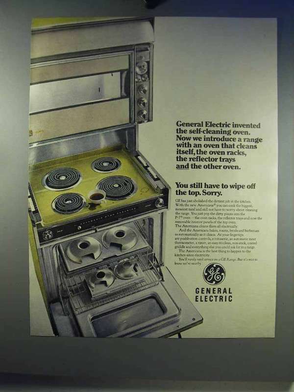 1968 General Electric P7 Oven Ad SelfCleaning eBay