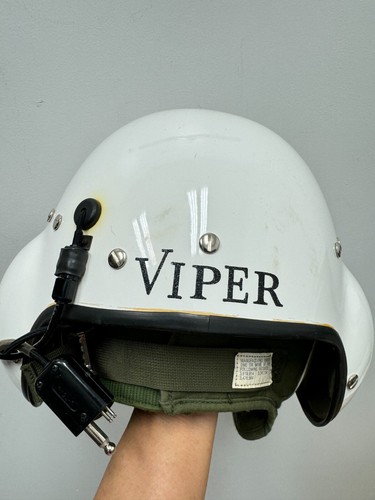 Original USAF Helicopter Pilot Gentex SPH-4 Flight Helmet With Mic Visor X-Large - Picture 12 of 22