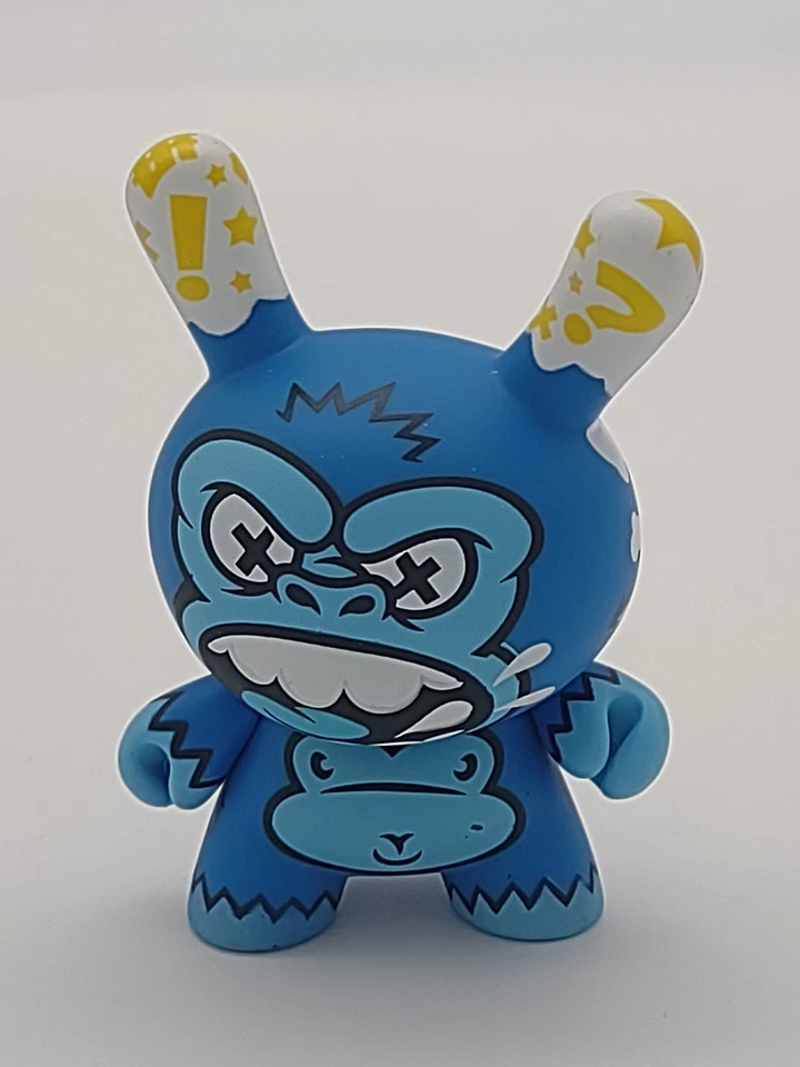 Kidrobot Dunny 2009 Series Blue Ape 3" Figure 1/25 By MAD - Image 2 of 4