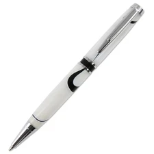 Elegant American Pen Kit, Chrome Finsh, Single Kit, Legacy Woodturning