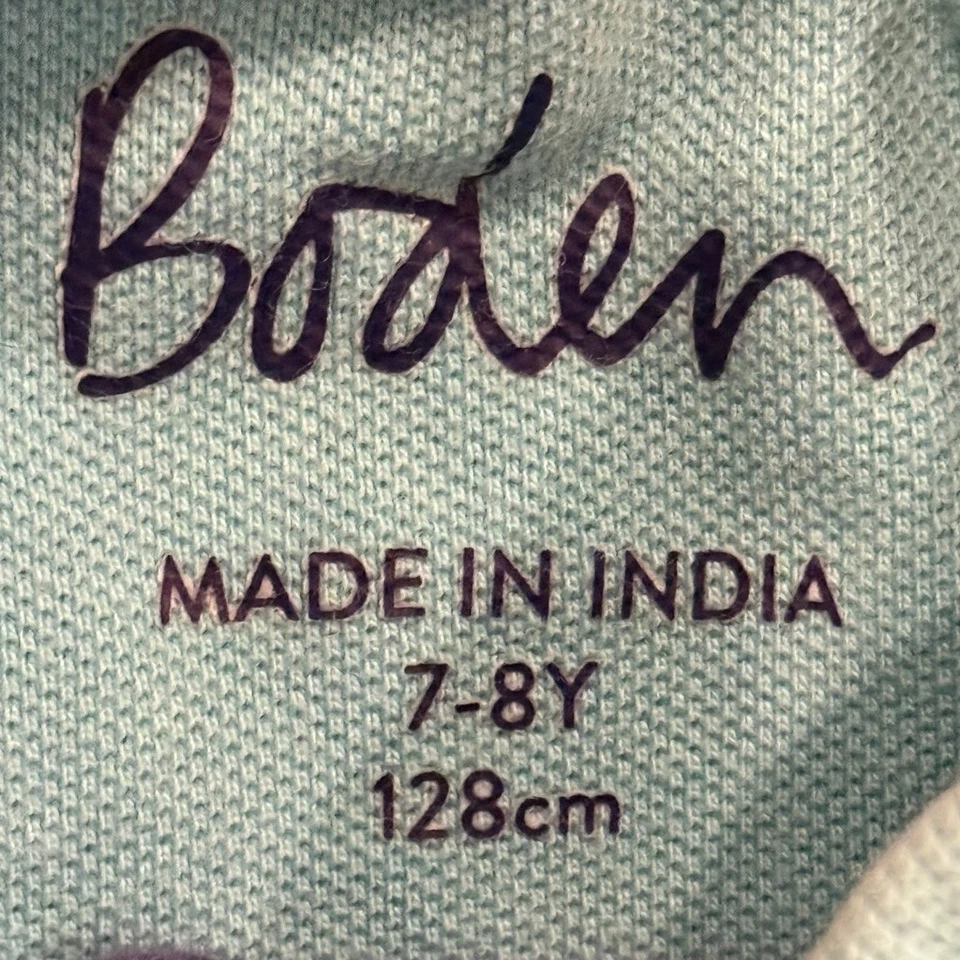 Polo Boden azul claro bordado frailecillo talla 7 para niños Foto 4 de 4