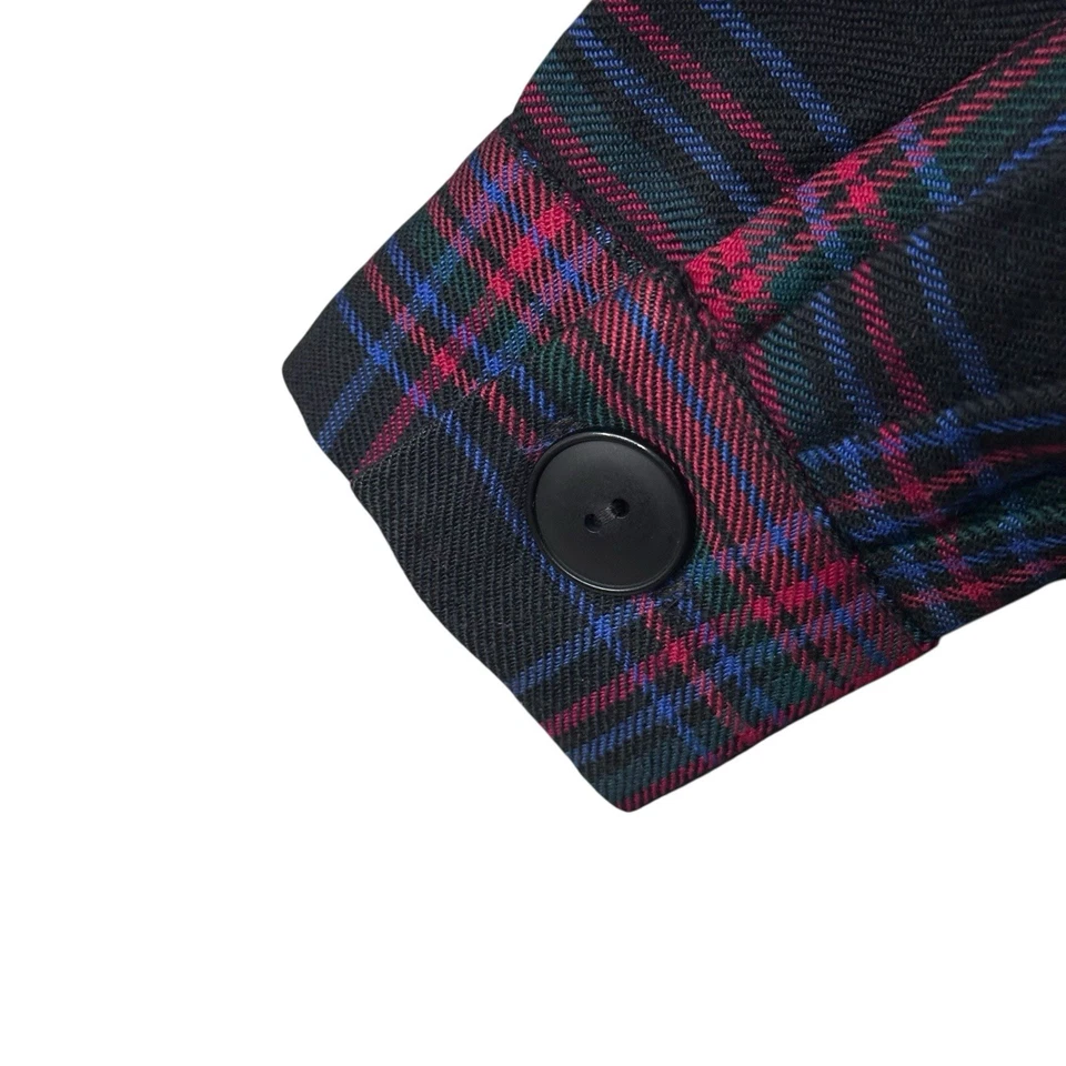 Vestido de lana Brooks Brothers vintage para mujer 8 rojo a cuadros años 80 tartán hecho en EE. UU. Foto 3 de 4