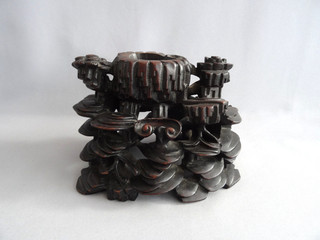 Beautiful Antique Chinese Carved Wood Stand or Display Piece old vintage