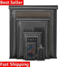 Portable Faraday Bags Set: 5 Sizes for Phones, Tablets & Key Fobs - Fireproof