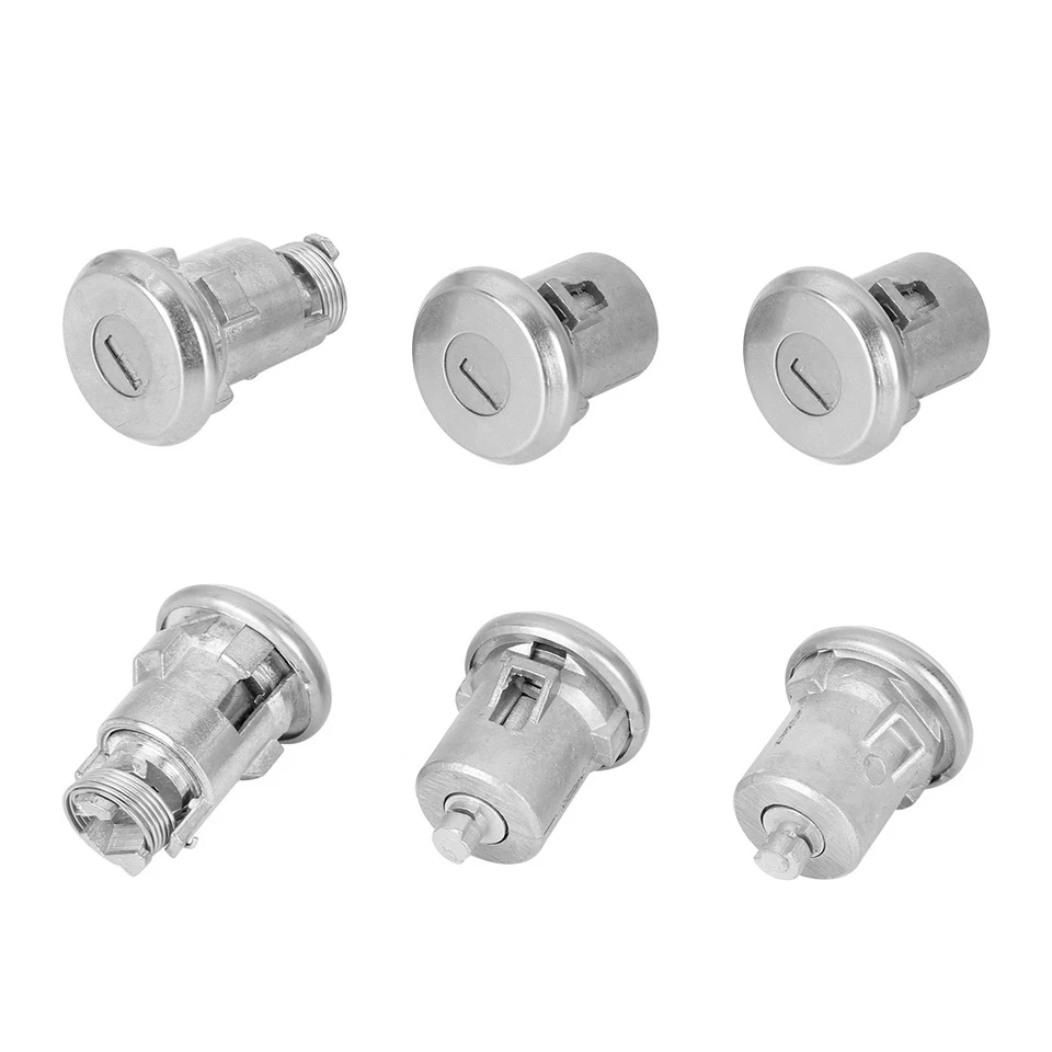 Juego de cilindros de cerradura de puerta con 2 llaves para Buick para Chevy para Pontiac para Pontiac Foto 3 de 4
