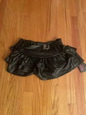 Romwe Black Skirt Polyester Blend Front & Back Size Small 4 NWT Gothic