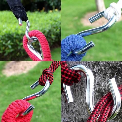 2pcs 70mm/2.75in 2.75in Hammock Swing S Hooks Workshop Ceiling Storage - Picture 3 of 9