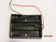 Radio Shack Archer 3 AA Battery Holder with Tinned Wire Leads NOS New