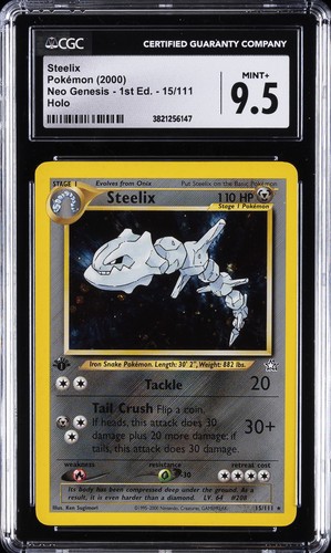 Steelix (1st Edition) graded CGC 9.5 for sale on eBay