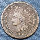1866 Indian Head Cent 1c Better Grade #101498