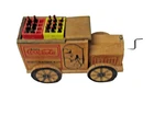 Working Vintage Coca Cola Wooden Delivery Truck Music Box