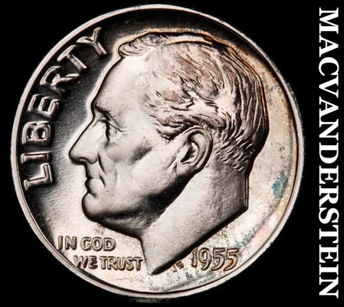 1955 Roosevelt Dime- Silver- Choice Gem Proof Luster No Reserve #i9202