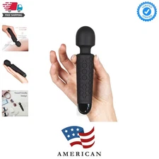 Micro Personal Massage Wand Smallest Strongest Handheld Cordless Massager, St...