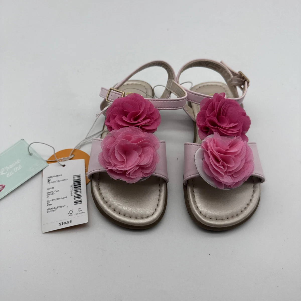 Sandales Gymboree Petit Four - Taille 10 - Couleur Lime Flower - Neuf Sans étiquettes, Parfait Pour Petite Fille