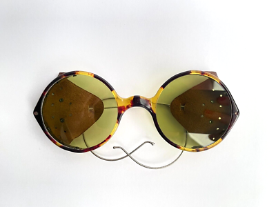 Tortoiseshell Amber Lens Sunglasses AJ Morgan aviator sunglasses with amber lens in  main image 4