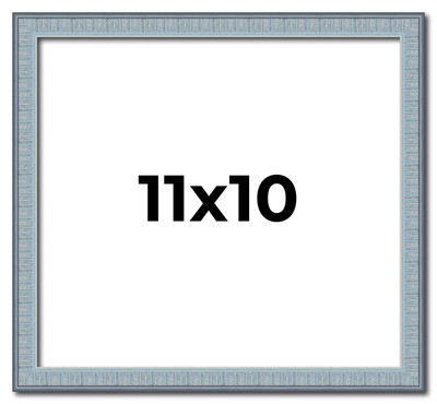 11x10 Frame Blue Scuffed Farm Board Solid Wood Picture Frame Width 0.75 Inches |