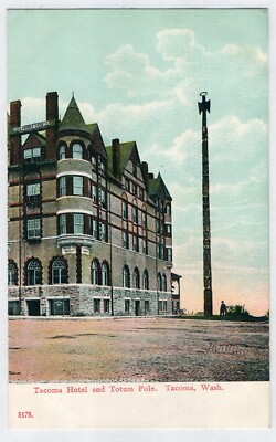 5175 Tacoma Hotel and Totum Pole, Tacoma, Wash, PCK Series, Spelling error