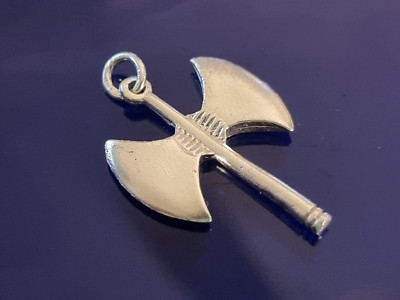 Ilias Lalaounis Doppelaxt Labrys minoisches Symbol Sterling Silber 925 Anhänger.