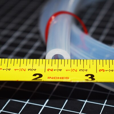 #ad ULTRA CLEAR PURE SILICONE TUBING BY THE FOOT ALL SIZES $200.00