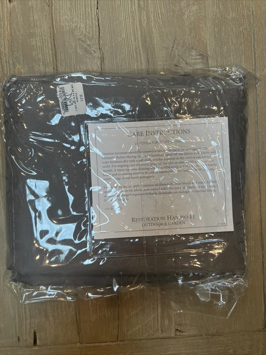 Restoration Hardware Outdoor Umbrella Cover 8.5 INCH SQUARE Charcoal